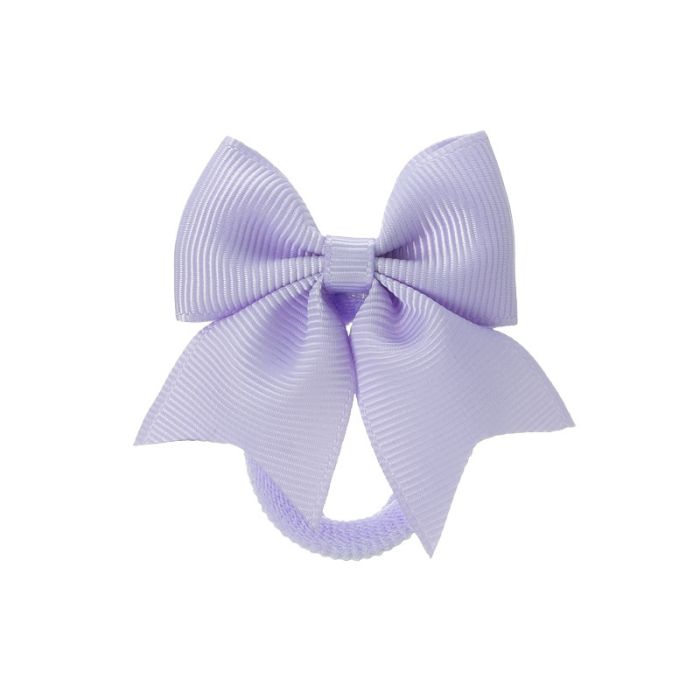 Elastici per Capelli con Piccolo Fiocco in Grosgrain Siena