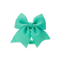 Elastici per Capelli con Piccolo Fiocco in Grosgrain Siena