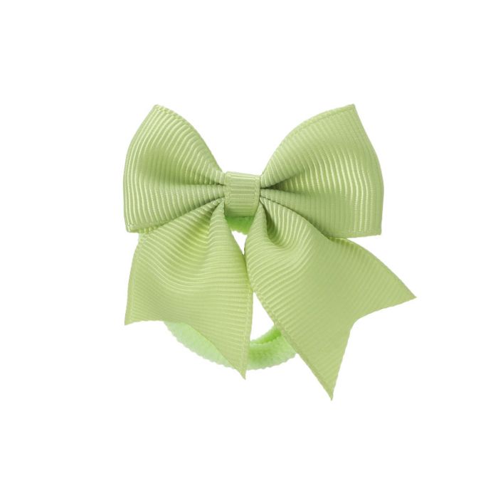 Elastici per Capelli con Piccolo Fiocco in Grosgrain Siena