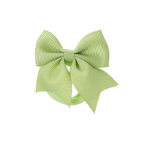 Elastici per Capelli con Piccolo Fiocco in Grosgrain Siena