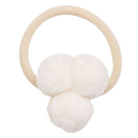 Mini Elastico per Capelli con 3 Pompon Siena