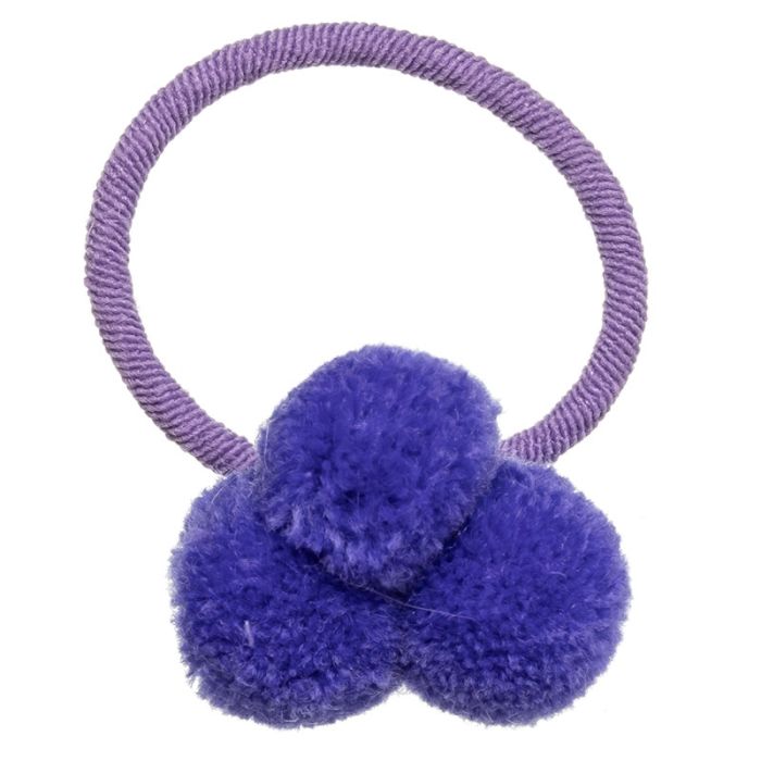 Mini Elastico per Capelli con 3 Pompon Siena