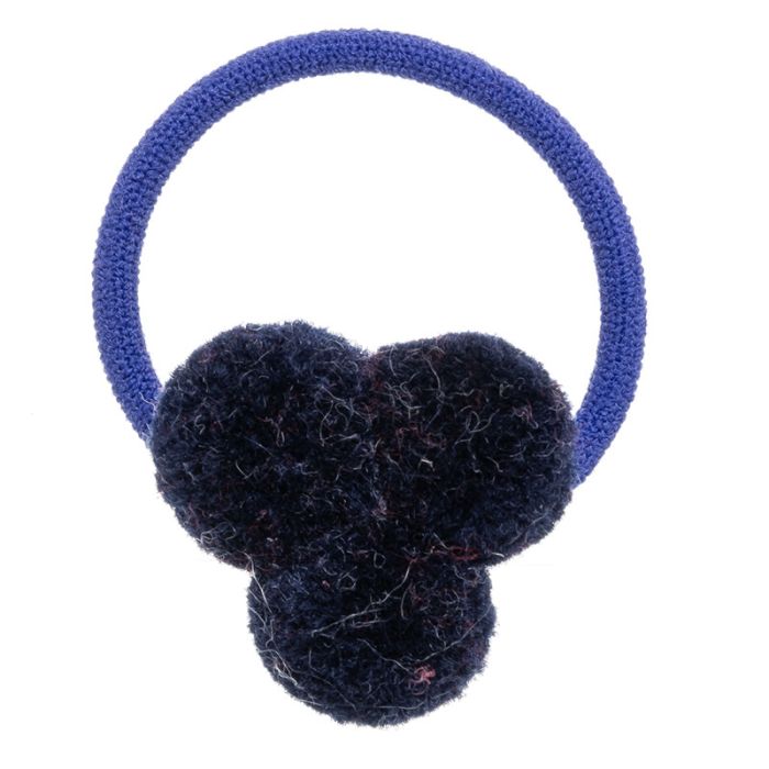 Mini Elastico per Capelli con 3 Pompon Siena
