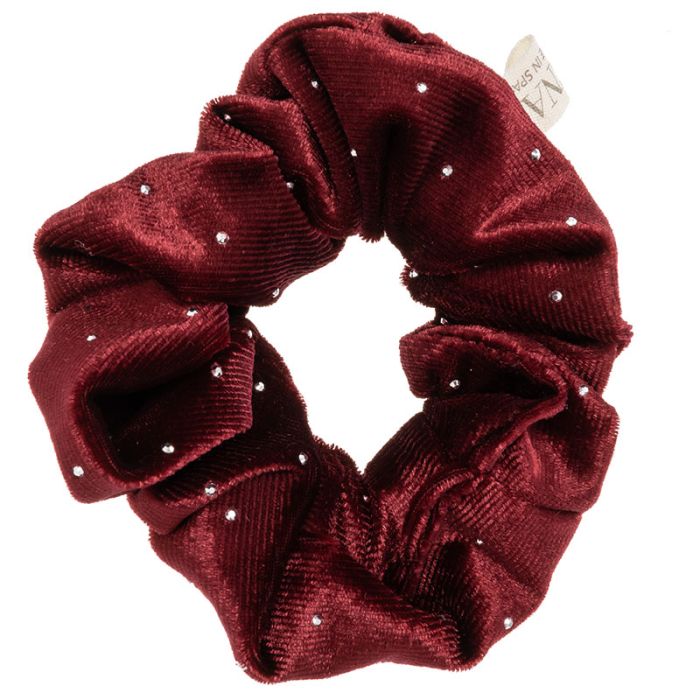 Scrunchie in Velluto con Dettagli Metallizzati Siena