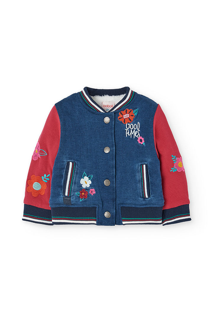 Giacca Denim con Pelliccia All'interno per Bambina-boboli