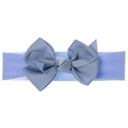 Turbante Neonato con Fiocco in Grosgrain 10 Cm Siena
