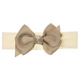 Turbante Neonato con Fiocco in Grosgrain 10 Cm Siena