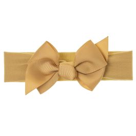 Turbante Neonato con Fiocco in Grosgrain 10 Cm Siena