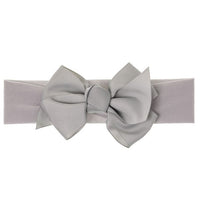 Turbante per Neonata con Fiocco in Grosgrain Siena