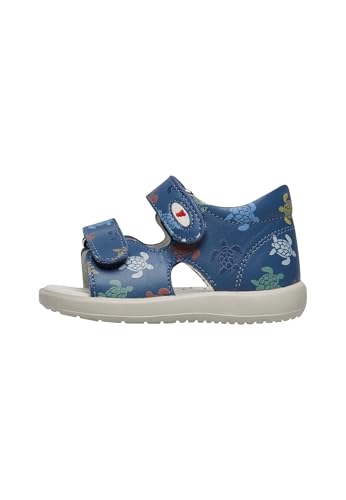 Scarpe Falcotto New River Calf Pr.turtles Azure - Neonato
