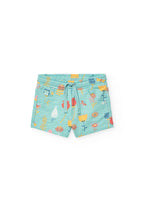 Short Felpato Stampato per Neonati Boboli