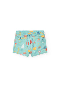Short Felpato Stampato per Neonati Boboli