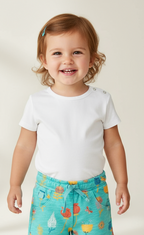 Short felpato stampato per neonati -BCI