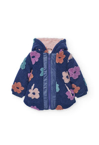 Giaccone Jacquard Fiori per Bimba Boboli