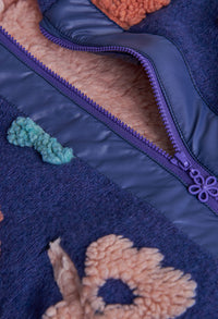Giaccone Jacquard Fiori per Bimba Boboli