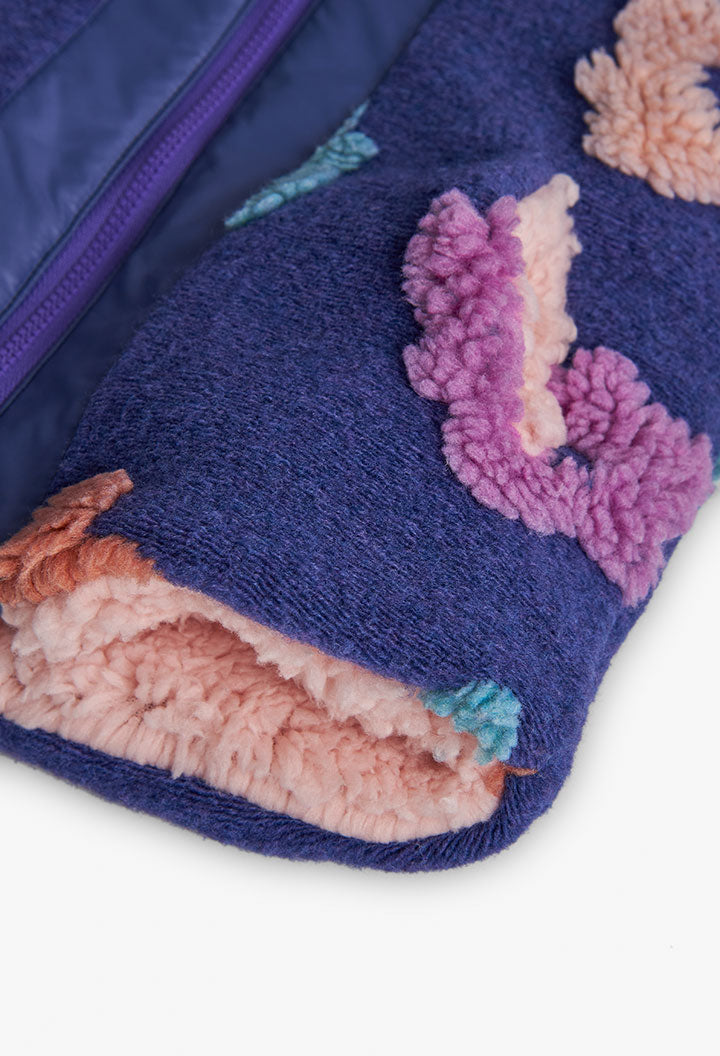Giaccone Jacquard Fiori per Bimba Boboli