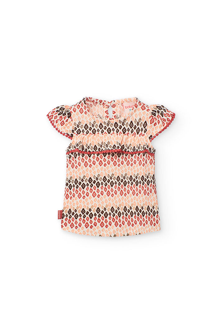 Maglietta jersey stampato per bimba