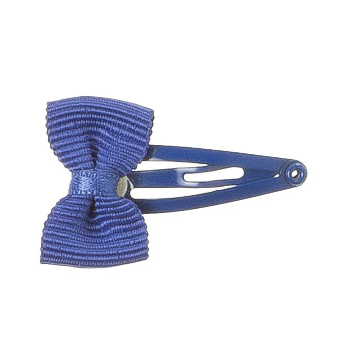 Mollettina a Clip con Mini Fiocco in Ottoman Siena