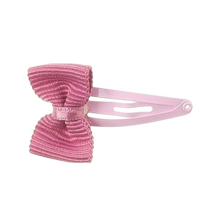 Mollettina a Clip con Mini Fiocco in Ottoman Siena