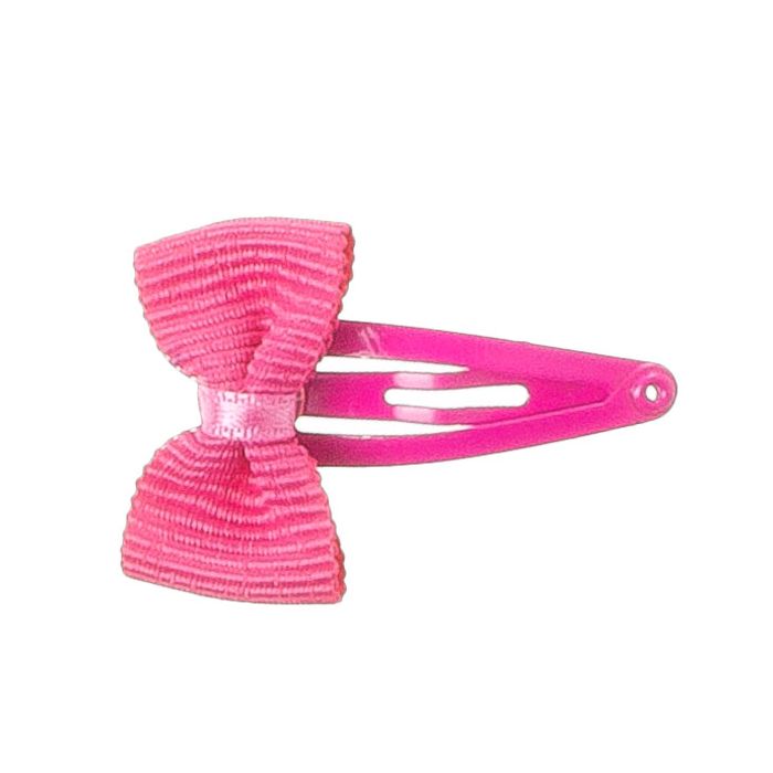 Mollettina a Clip con Mini Fiocco in Ottoman Siena