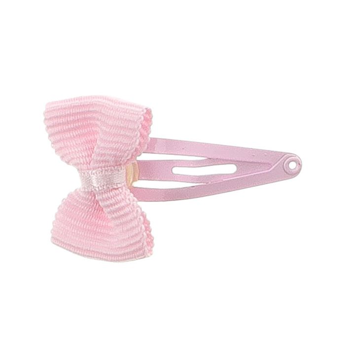 Mollettina a Clip con Mini Fiocco in Ottoman Siena