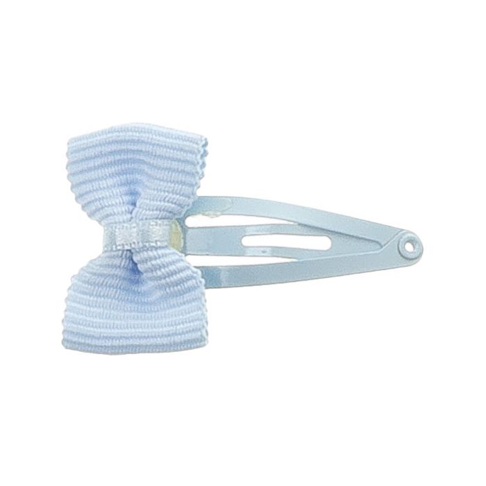Mollettina a Clip con Mini Fiocco in Ottoman Siena