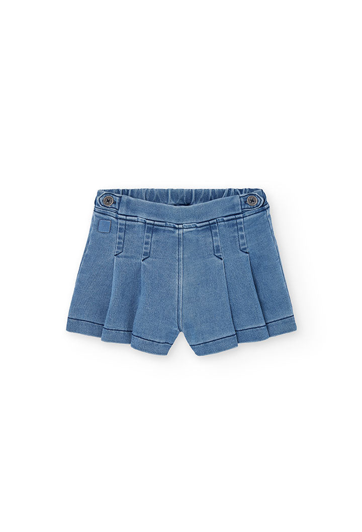Gonna-short denim per neonati -BCI