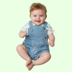 SET PER BIMBO -BCI
maglietta e salopette stampata in denim