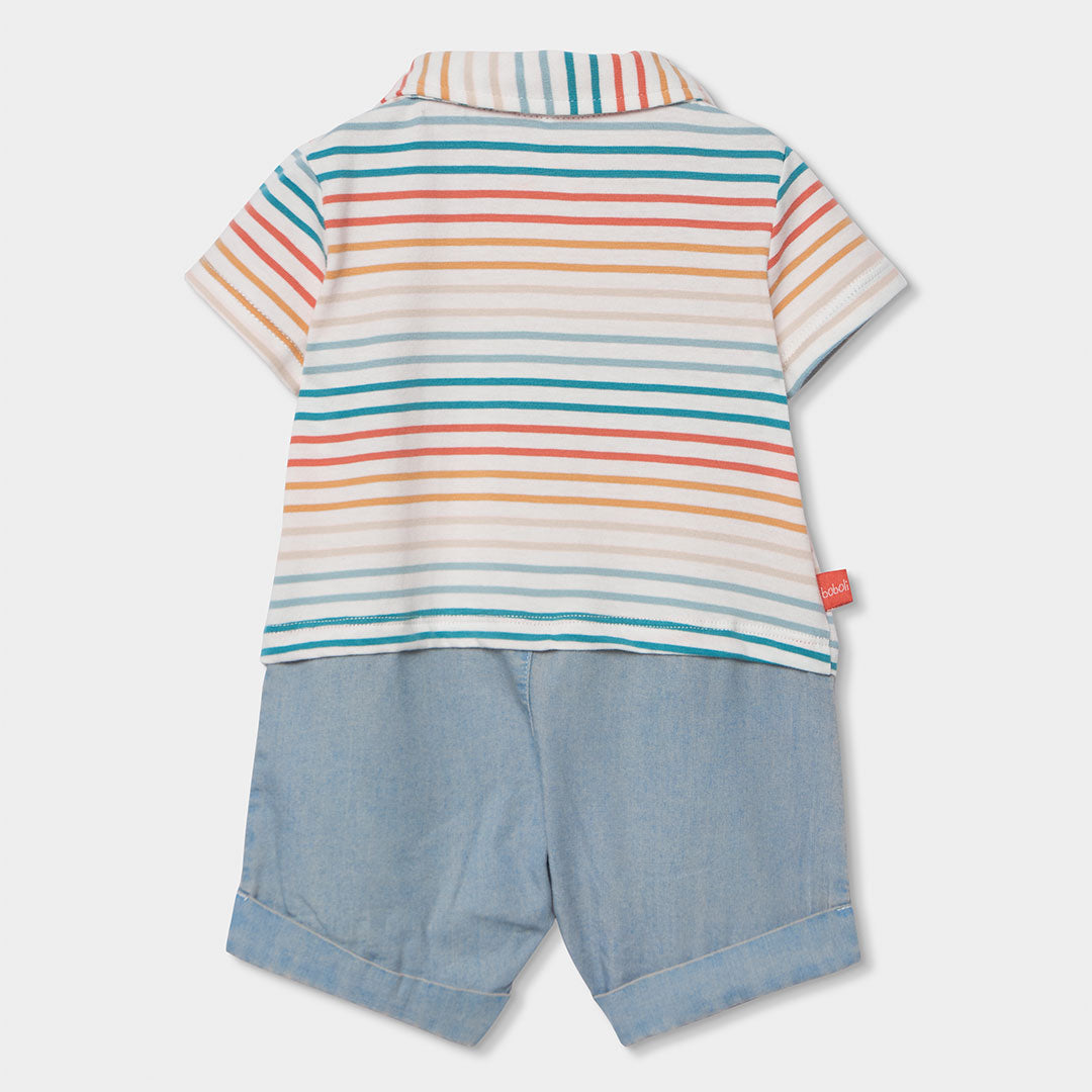 Tutina Jersey Combinato per Neonati Boboli