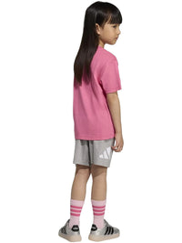 Completo(maglietta +Pantaloncini) con Logo Adidas - Bambina