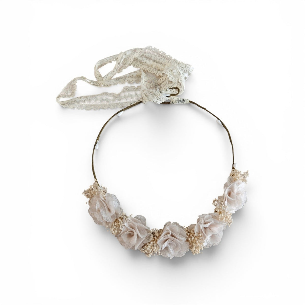 Accessori Fiori a Corona Aperta 102, Gypso e Pizzo Siena