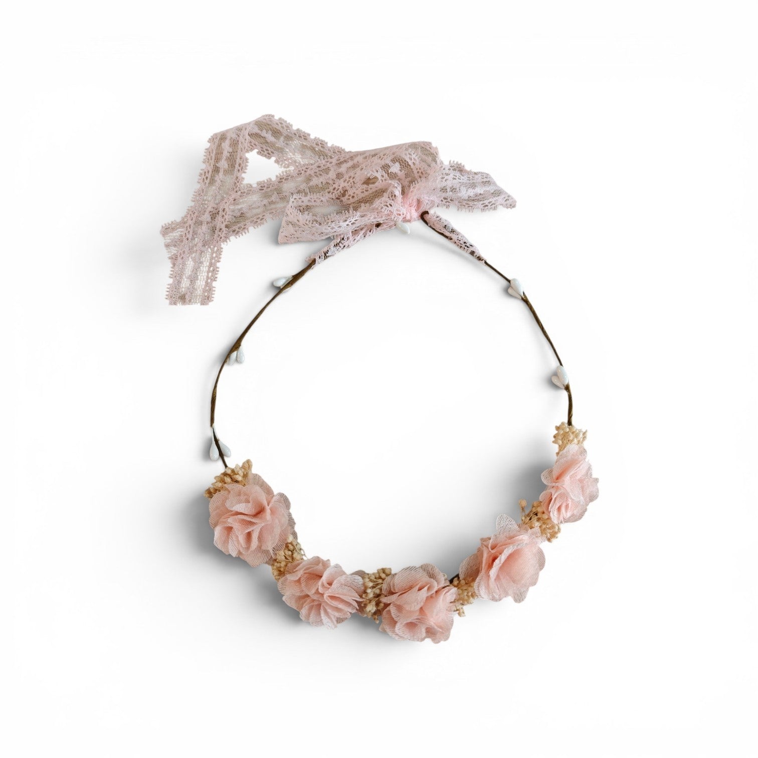 Accessori Fiori a Corona Aperta 102, Gypso e Pizzo Siena