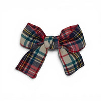 Fiocco per Capelli Tartan 10 Cm Fermaglio per Capelli Siena