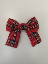 Fiocco per Capelli Tartan 10 Cm Fermaglio per Capelli Siena