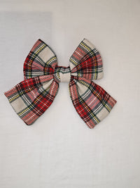 Grande Fiocco Tartan Fatto a Mano Siena Natale