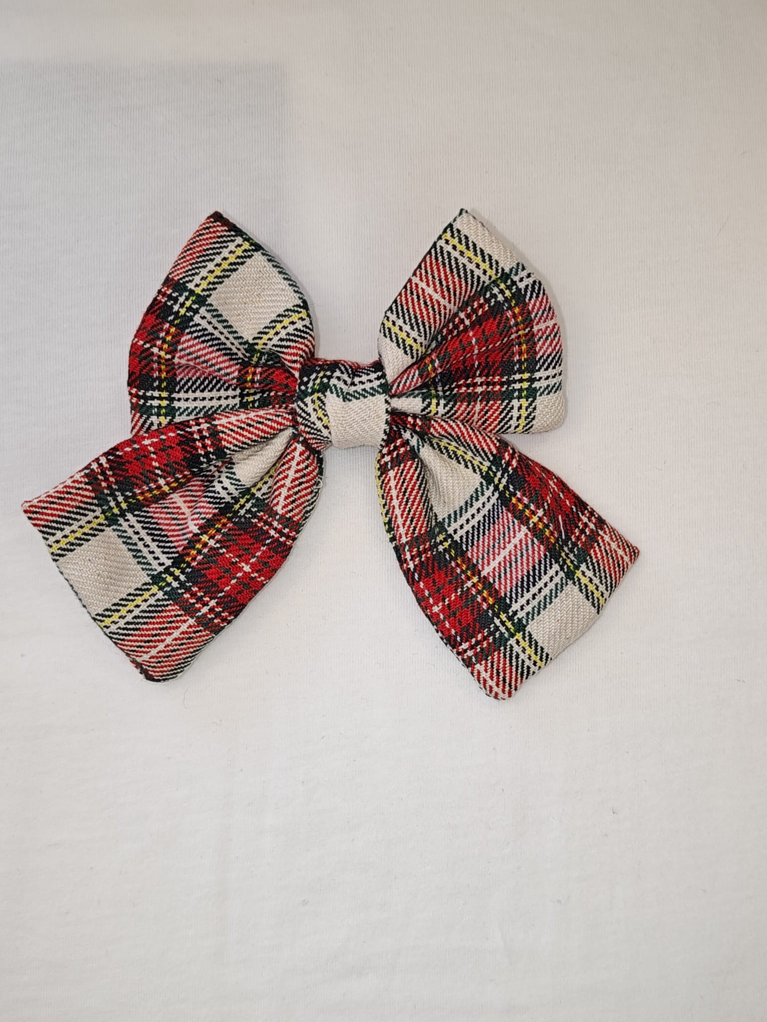 Grande Fiocco Tartan Fatto a Mano Siena Natale