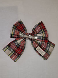 Grande Fiocco Tartan Fatto a Mano Siena Natale