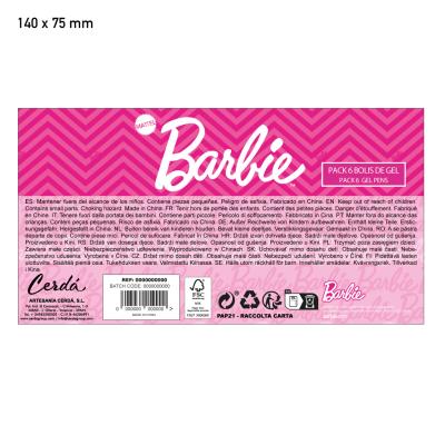 Penne Colorate Gel Barbie - Bambini