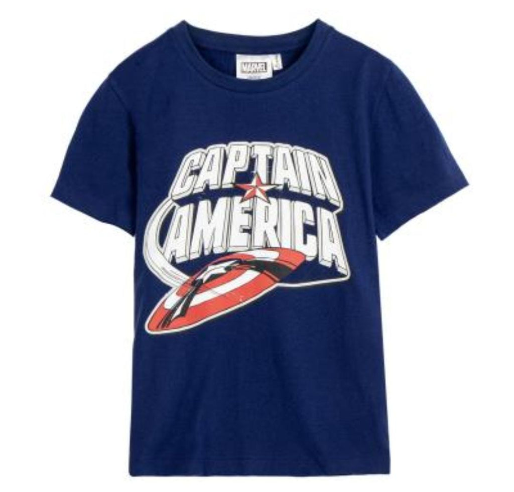 T-SHIRT MANICA CORTA IN JERSEY SINGOLO CAPITAN AMERICA