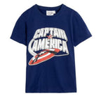 T-SHIRT MANICA CORTA IN JERSEY SINGOLO CAPITAN AMERICA