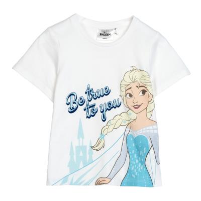 T-shirt Manica Corta Singola Maglia Frozen Elsa Cerda' - Bambina
