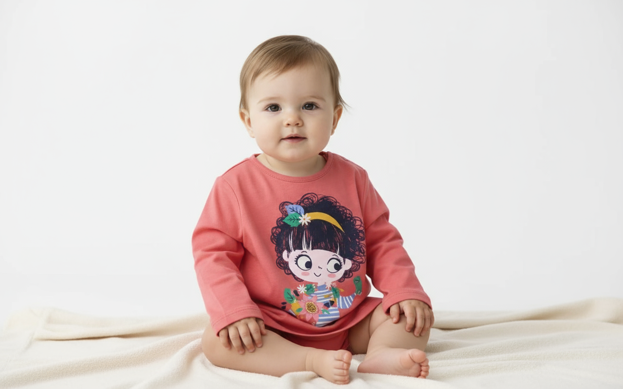 Maglietta jersey basic per neonati -BCI