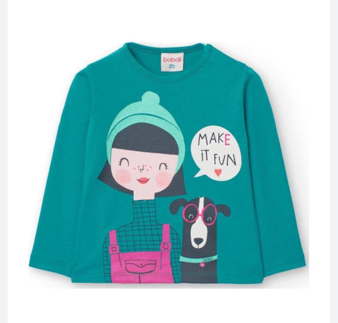 Maglietta jersey basic per bimba -BCI