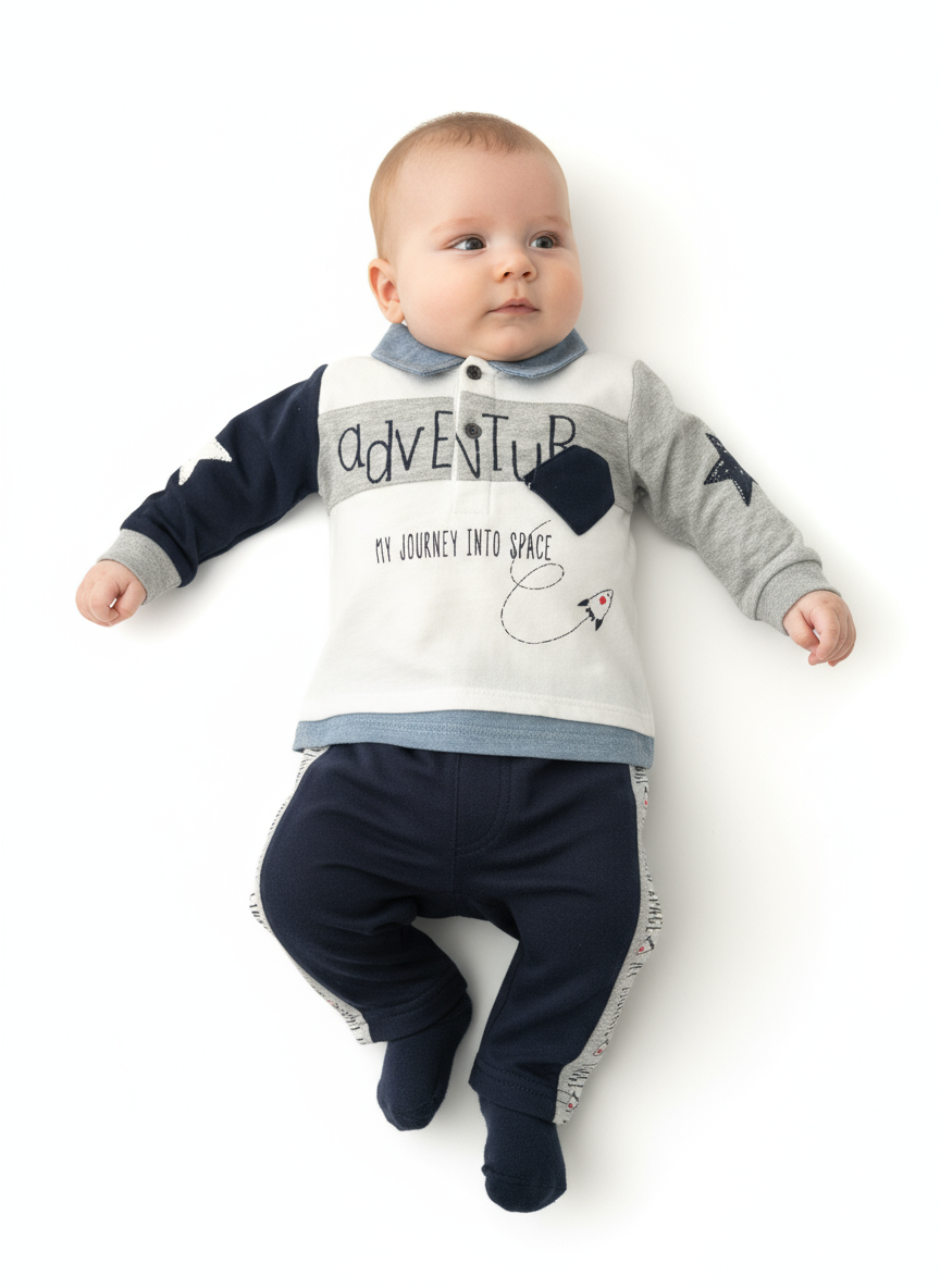 COMPLETO 2 PEZZI BIMBO CON POLO