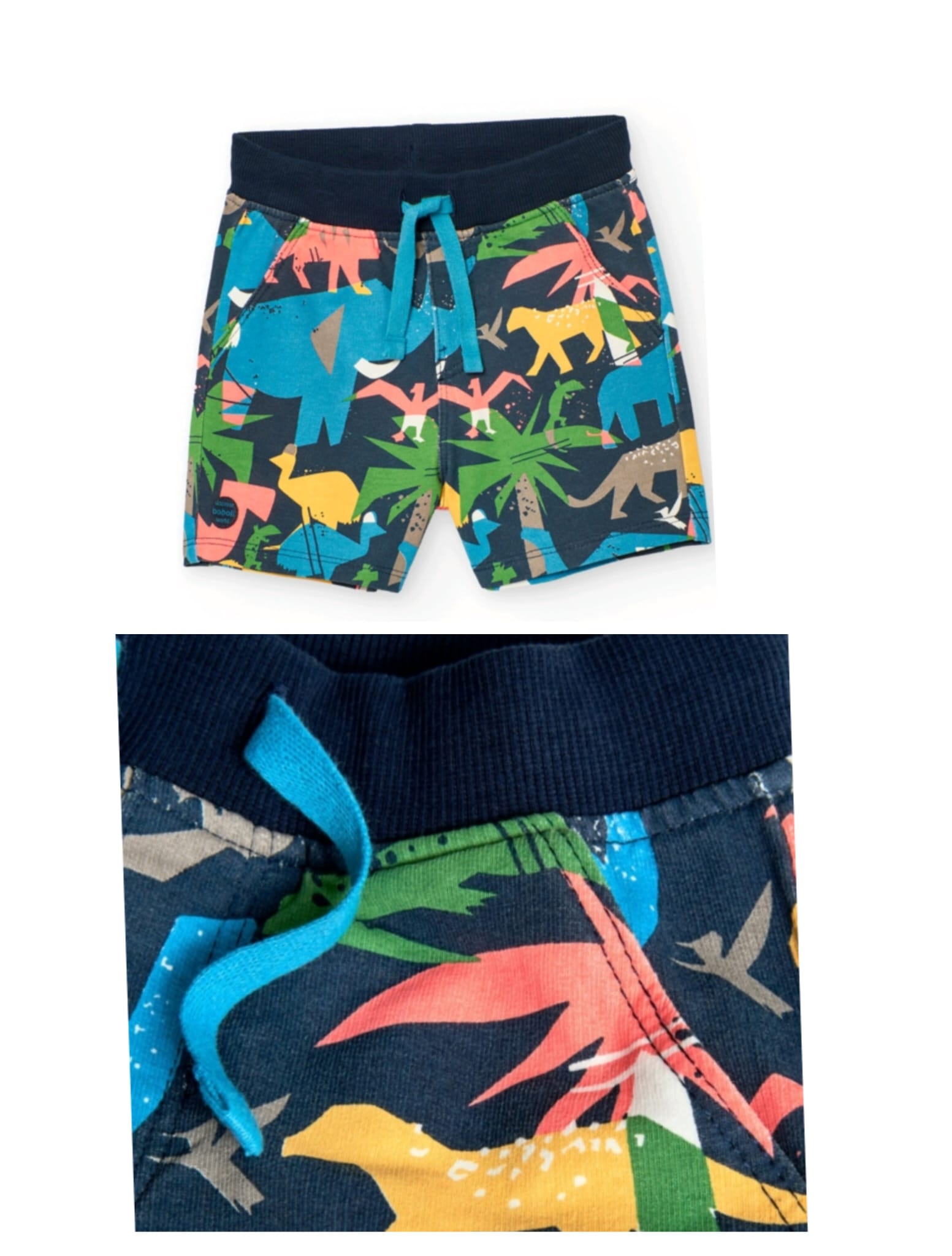 Short in felpa stampato per neonati -BCI