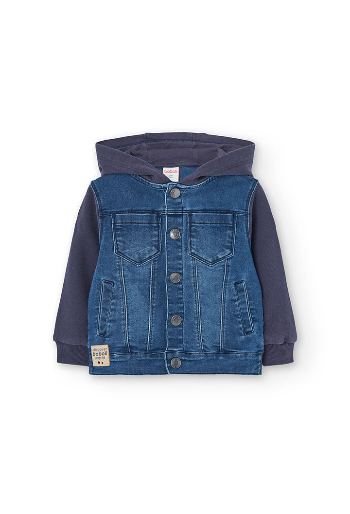 Giubbotto Jeans Combinata per Neonati Boboli
