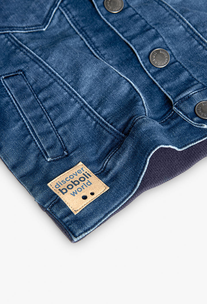 Giubbotto Jeans Combinata per Neonati Boboli
