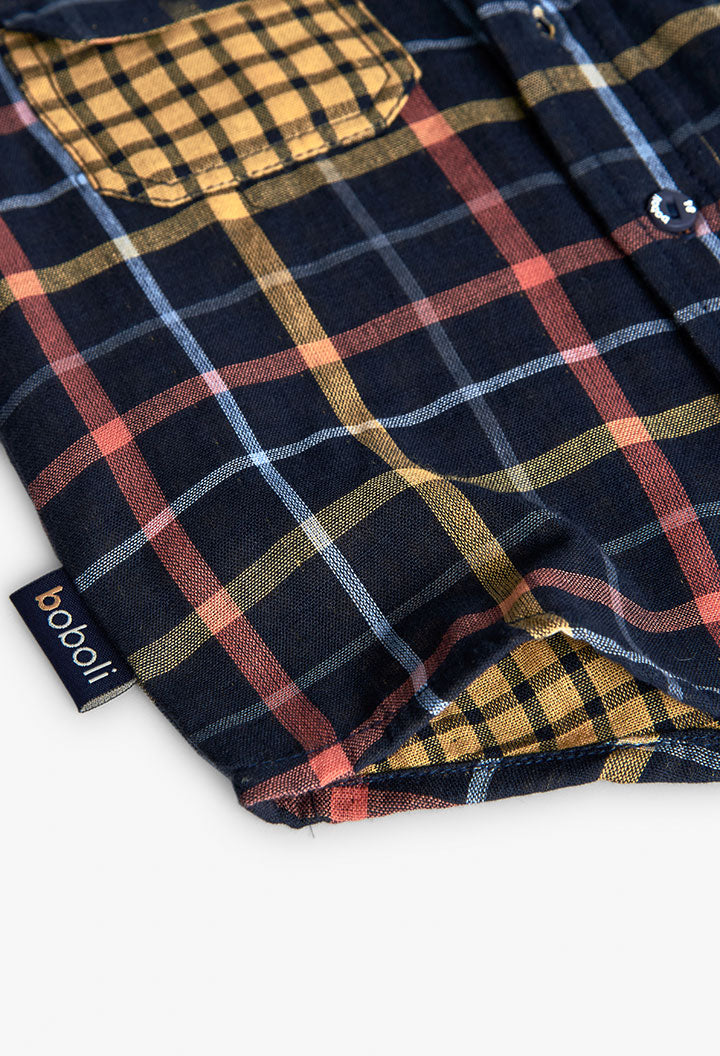 Camicia Manica Lunga Quadri per Neonati Boboli