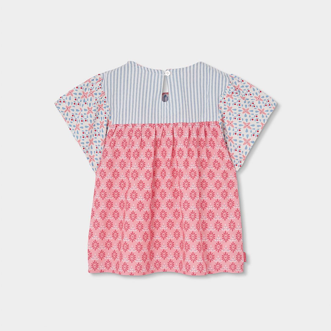 Camicia Popeline Combinata per Ragazza Boboli