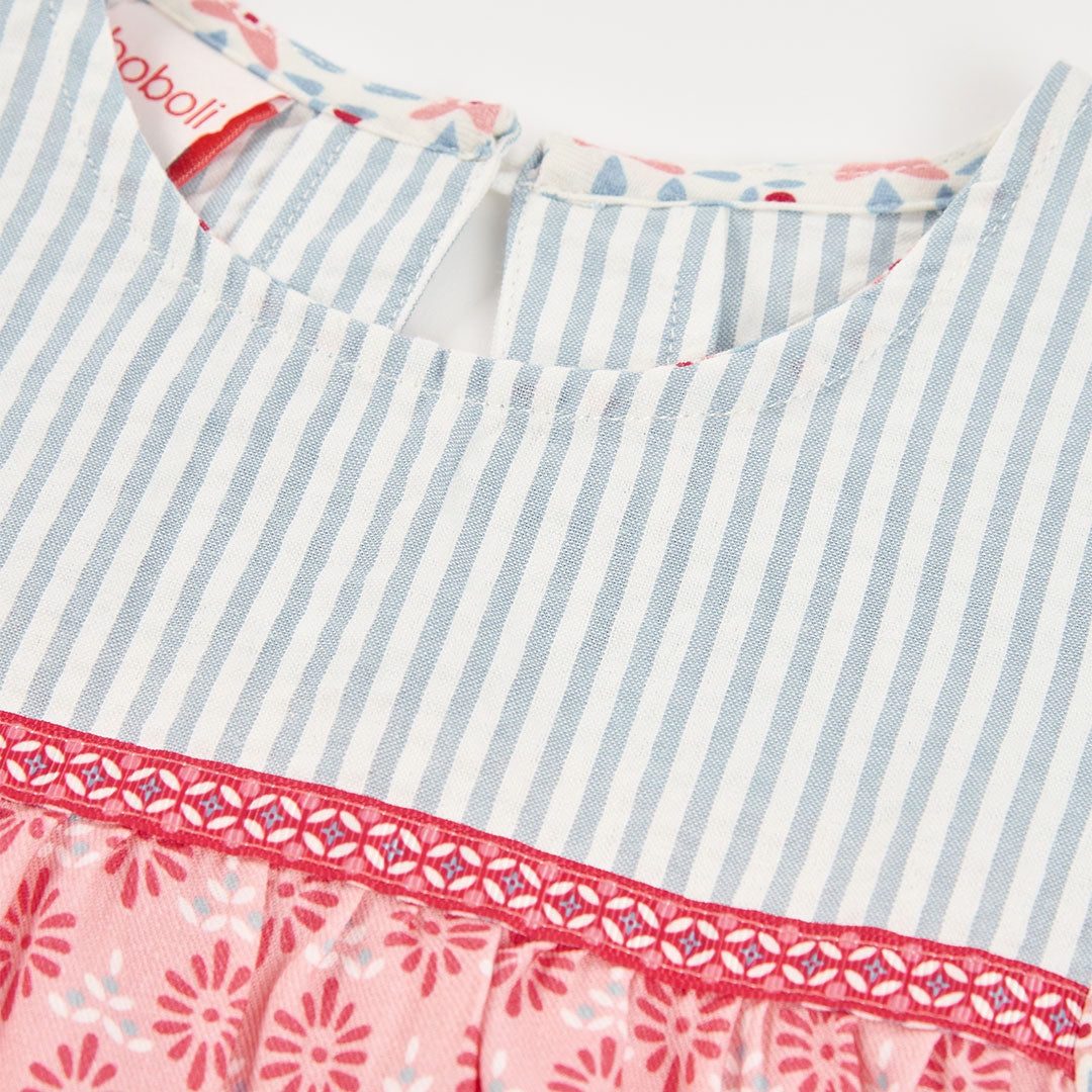 Camicia Popeline Combinata per Ragazza Boboli